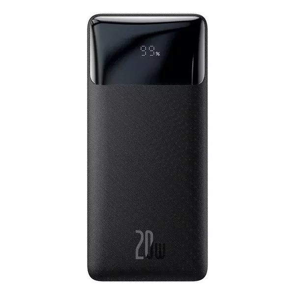 BASEUS Power Bank Bipow 20000mAh, 2xUSB, USB-C, 20W Black